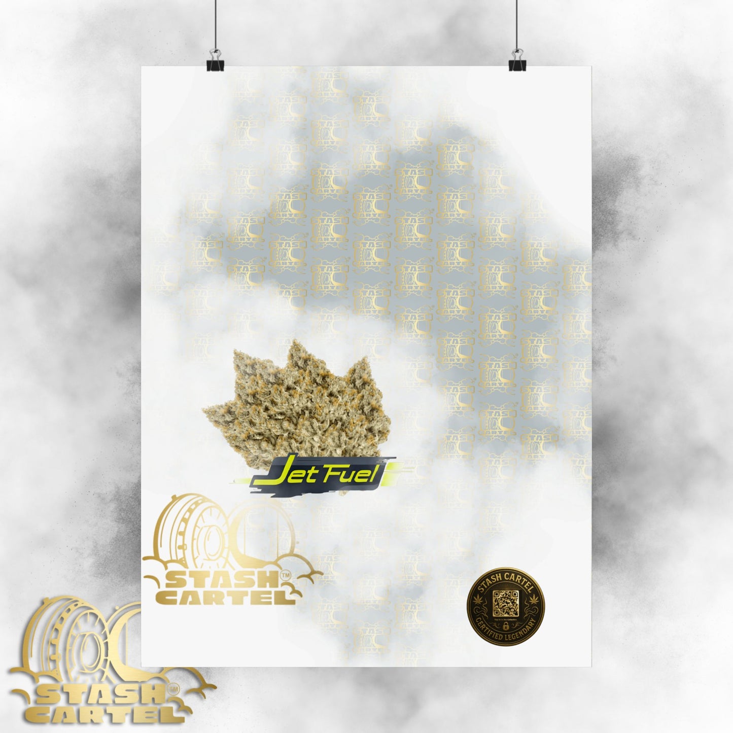 ✈️⛽ Jet Fuel Poster – High-Octane Sativa Wall Art with Pure Diesel Power