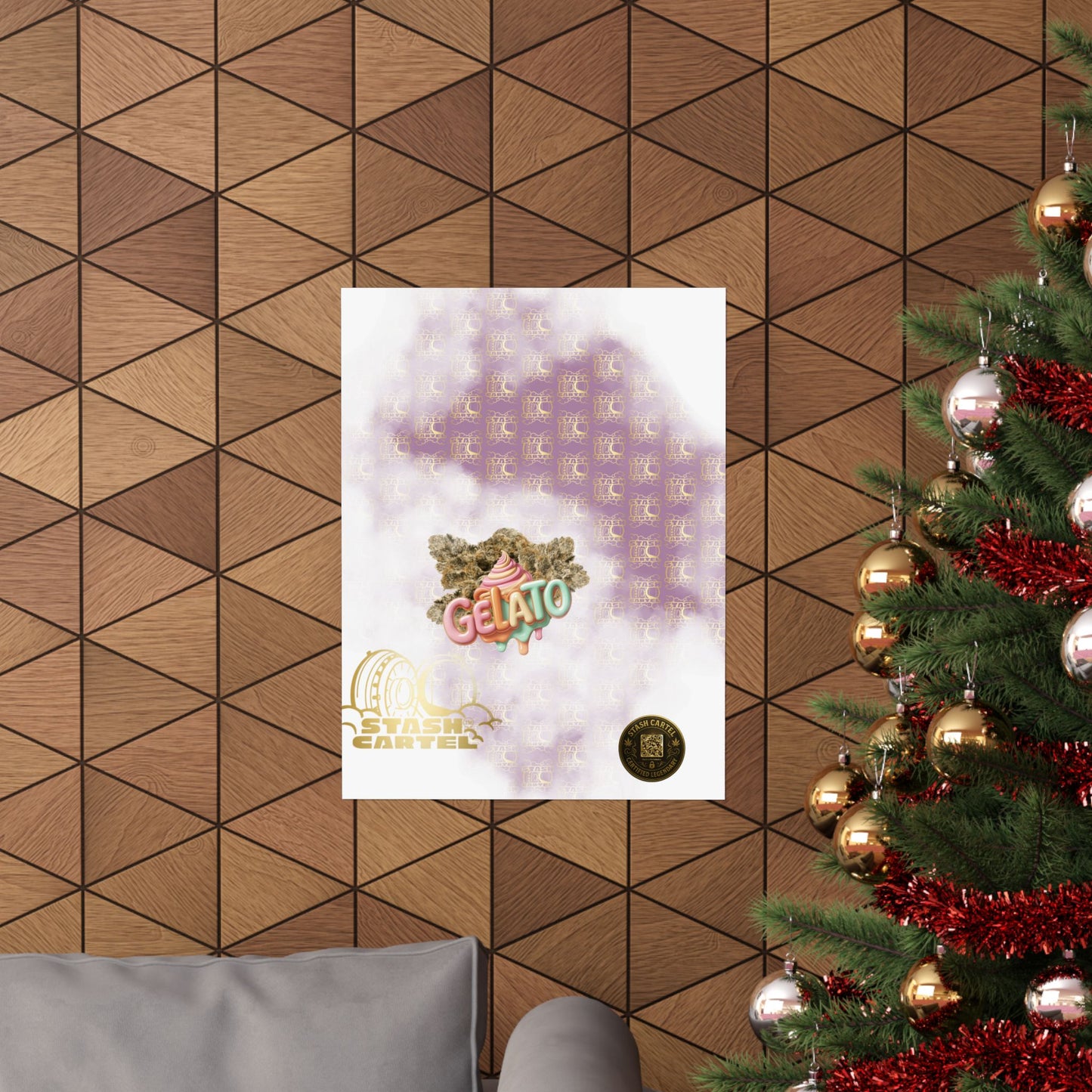 π¨ "Gelato" Strain Poster β Creamy Cannabis Wall Print with Smooth Vibes