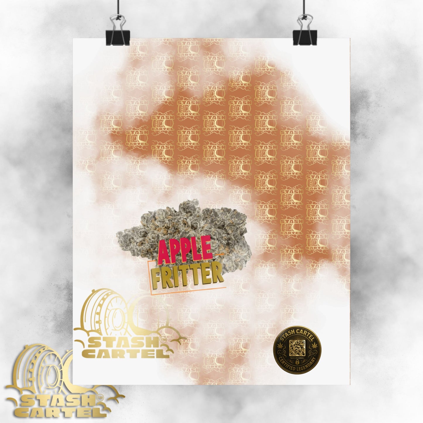 ππ₯§ "Apple Fritter" Hybrid Poster β High-THC Dessert Gas Wall Art