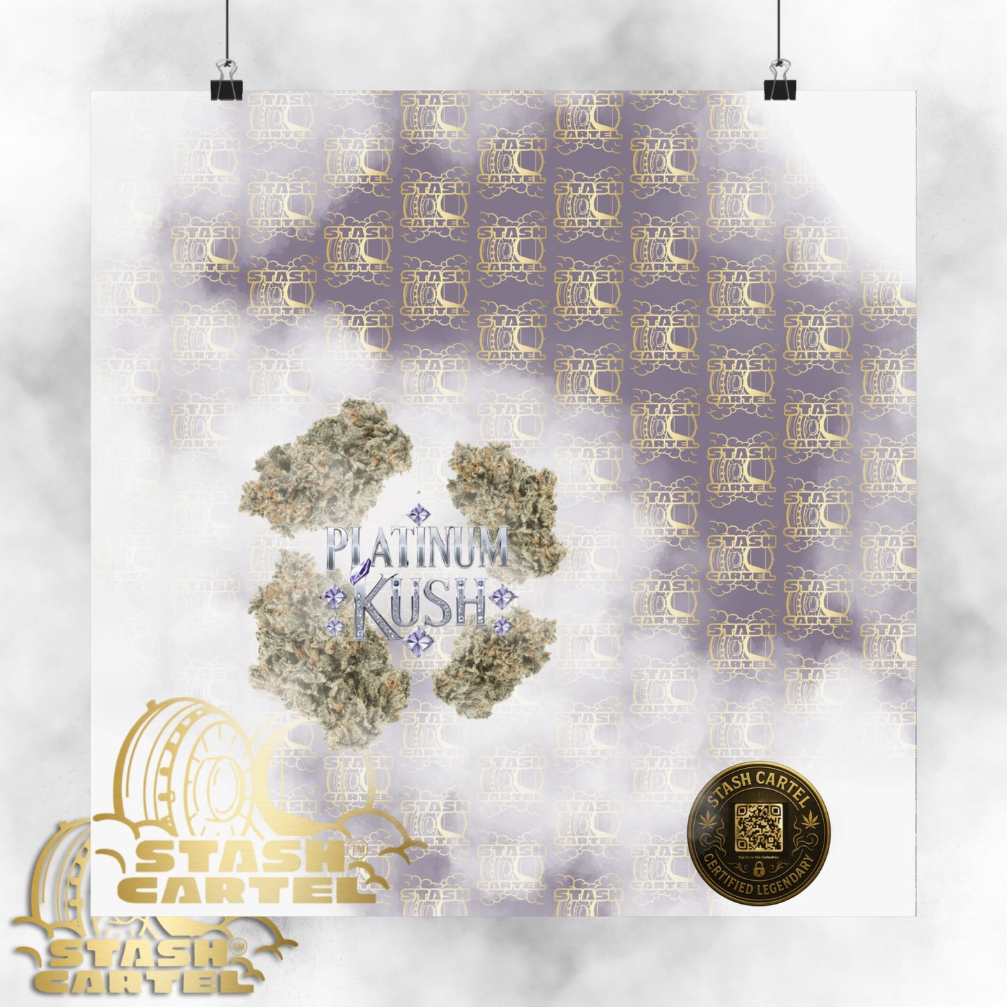 π "Platinum Kush" Luxurious Indica Poster