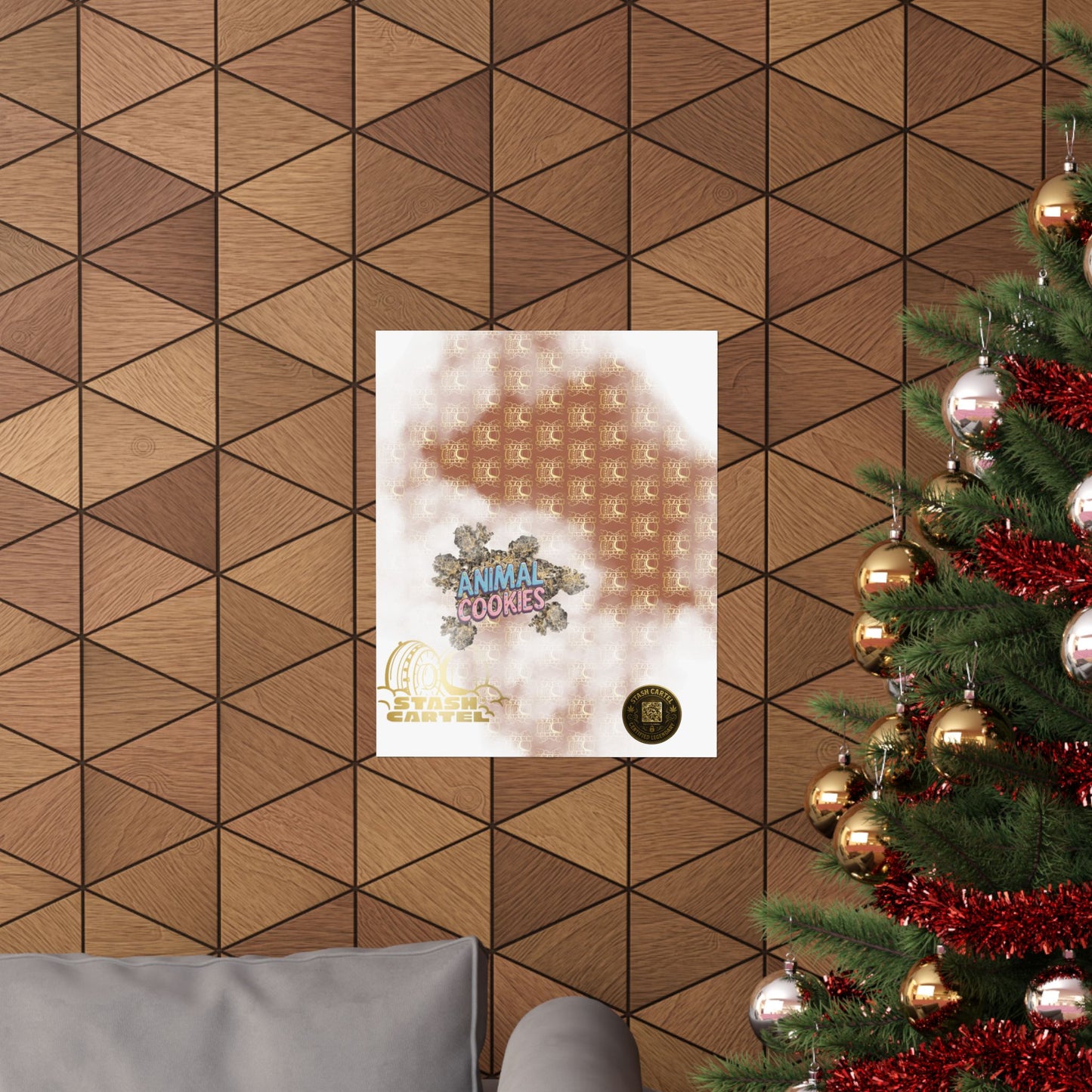 πͺπ¦ Animal Cookies Poster β Dense Indica Hybrid with Dessert Sweetness & Sedative Power