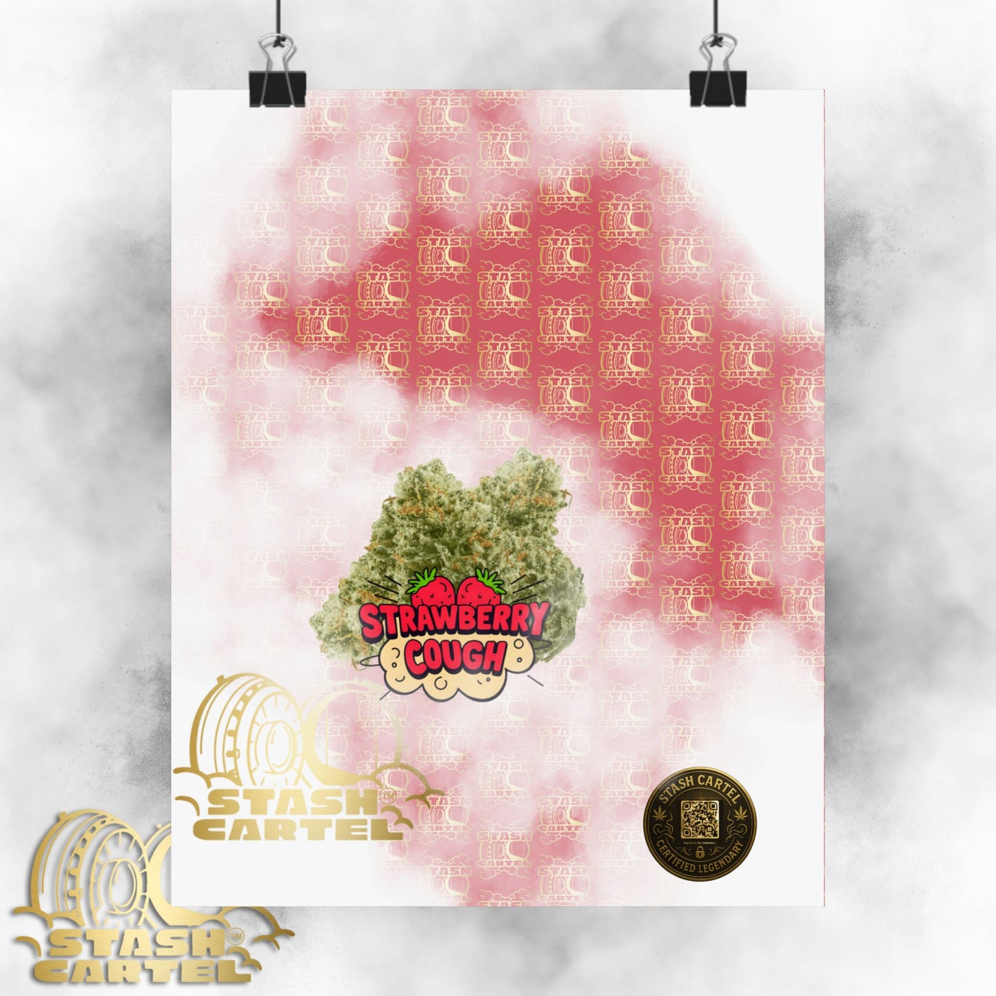 π "Strawberry Cough" Skunky Sativa Poster