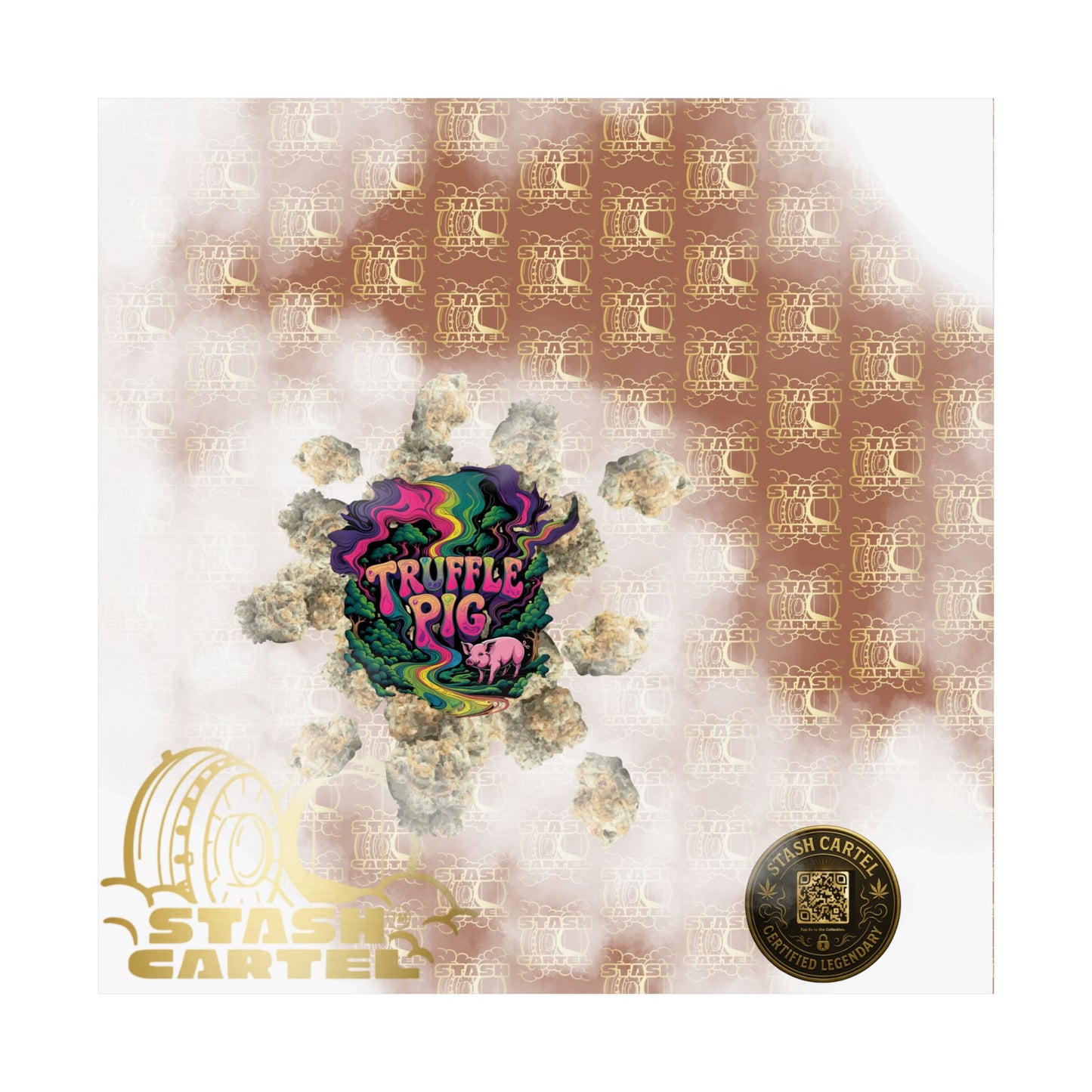 π·π« Truffle Pig Poster β Rare Indica Hybrid with Candy Gas & Earthy Depth