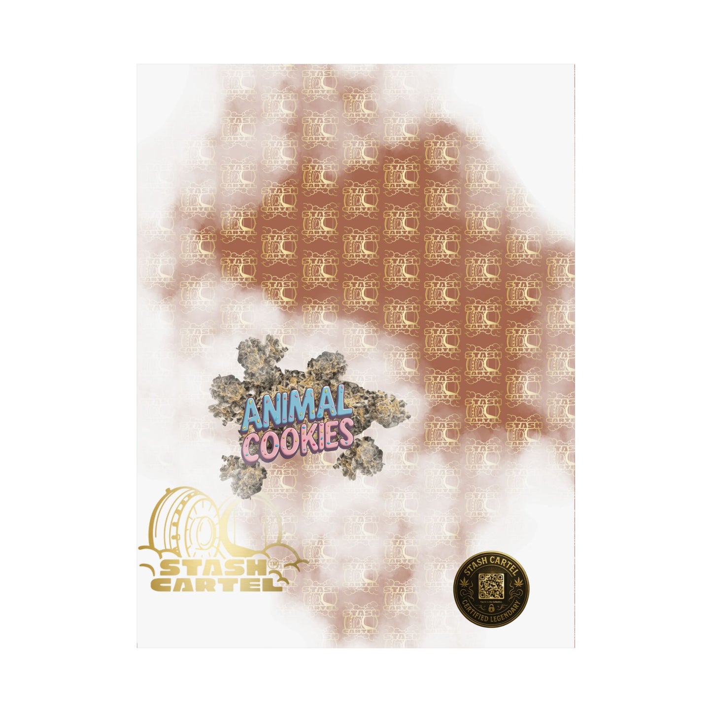 πͺπ¦ Animal Cookies Poster β Dense Indica Hybrid with Dessert Sweetness & Sedative Power