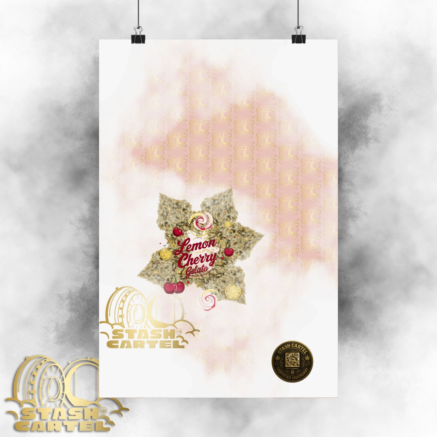 ππ Lemon Cherry Gelato Poster β Indica Wall Print with Sweet Citrus Cream Terps