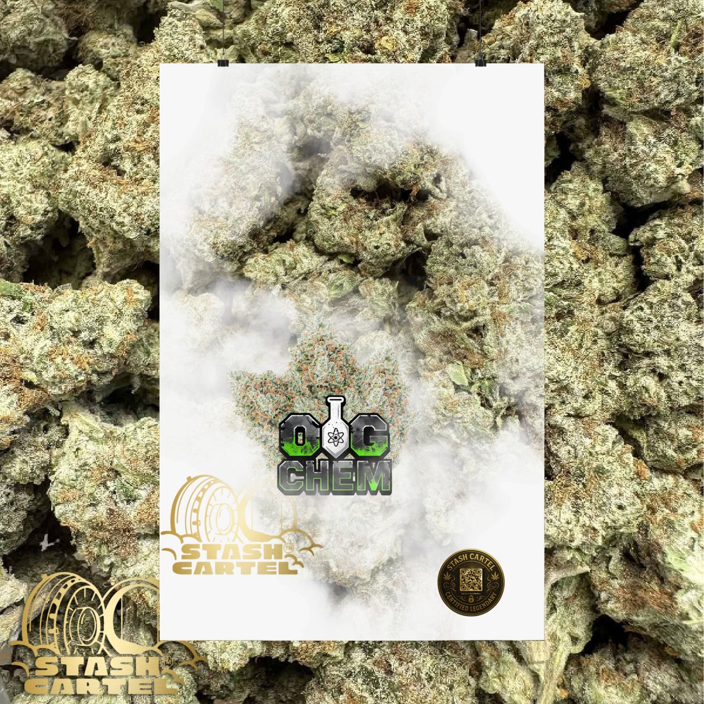 OG Chem Strain Poster – Loud Gas Cannabis Art for True Heads