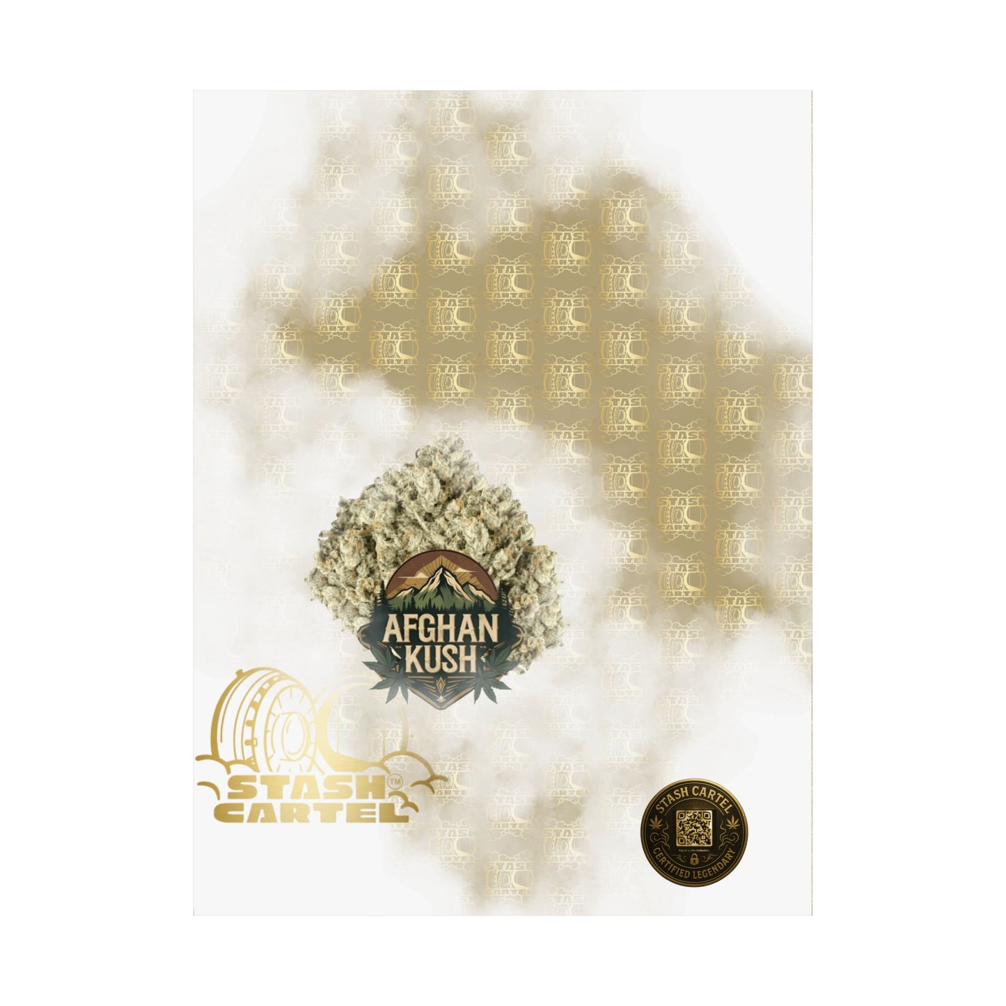 π§Ώπ Afghan Kush Poster β Deep Indica Poster with Landrace Power