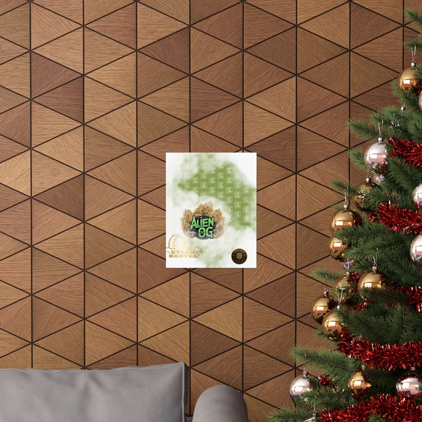 π½π² Alien OG Poster β Legendary Indica-Dominant Hybrid with Citrus Pine & Cosmic Potency