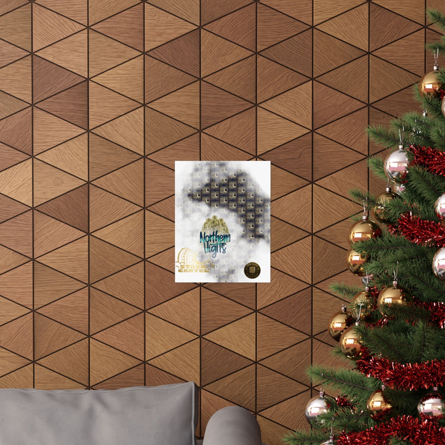 π "Northern Lights" Deep Space Indica Poster