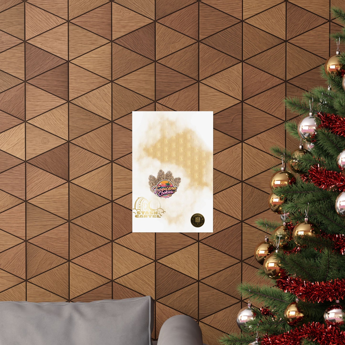 ππͺ Tropicana Cookies Poster β Bright Citrus Sativa Poster with Cookie Gas