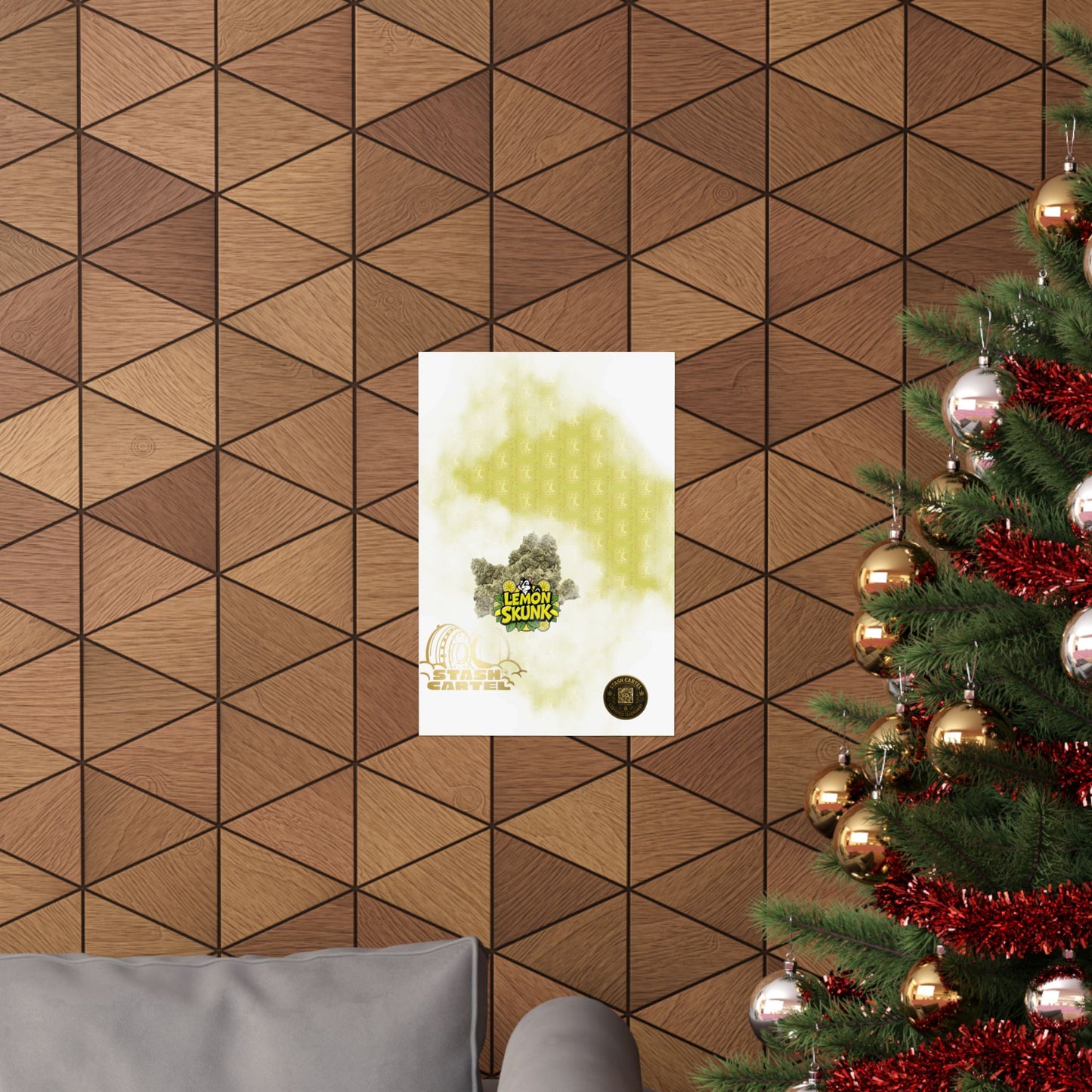 π𦨠Lemon Skunk Poster β Zesty Sativa Hybrid with Classic Skunk Funk & Uplifting Vibes