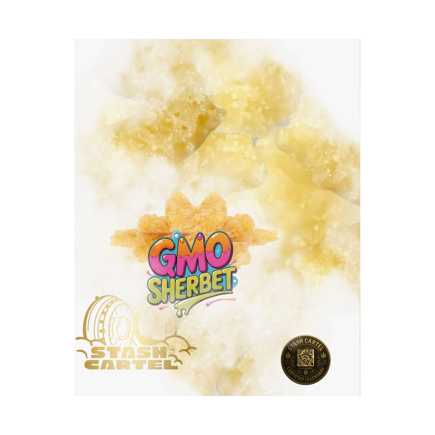 π§ "GMO Sherbet Crumble Sugar Wax" Terp Profile Art Poster