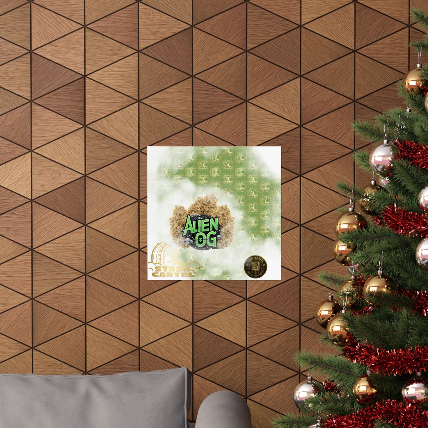 π½π² Alien OG Poster β Legendary Indica-Dominant Hybrid with Citrus Pine & Cosmic Potency