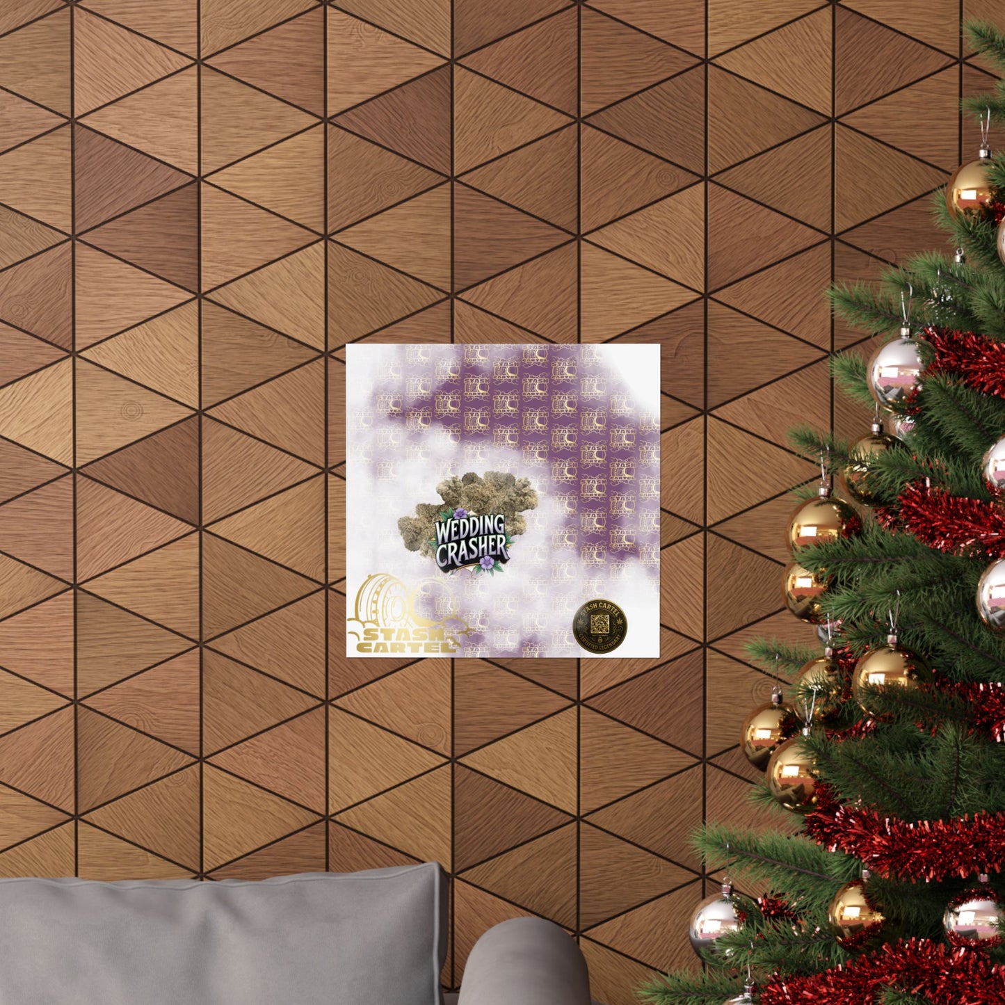 ππ Wedding Crasher Poster β Uplifting Hybrid Wall Art with Vanilla Cake & Purple Gas