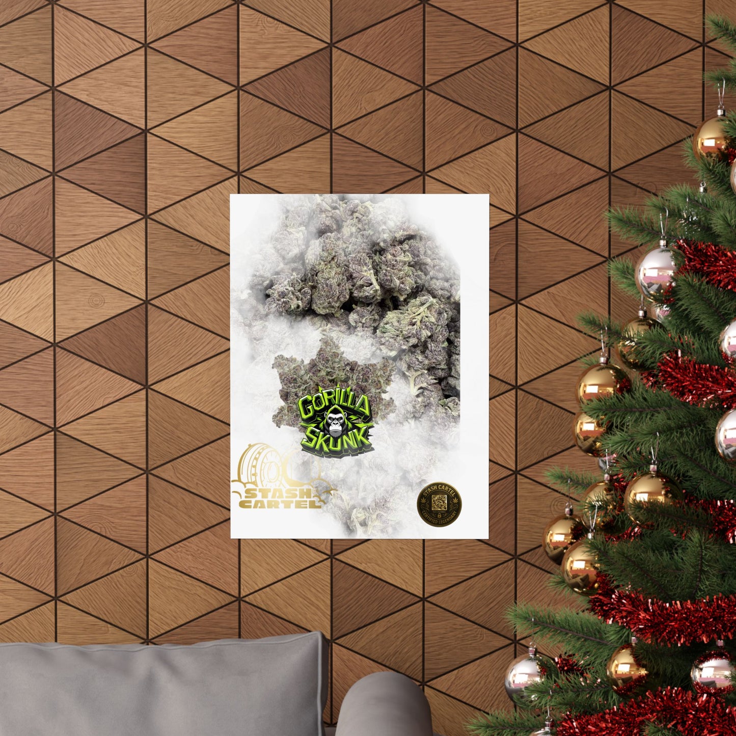 π¦ "Gorilla Skunk" Poster β Pungent Hybrid Cannabis Decor for Real Smokers