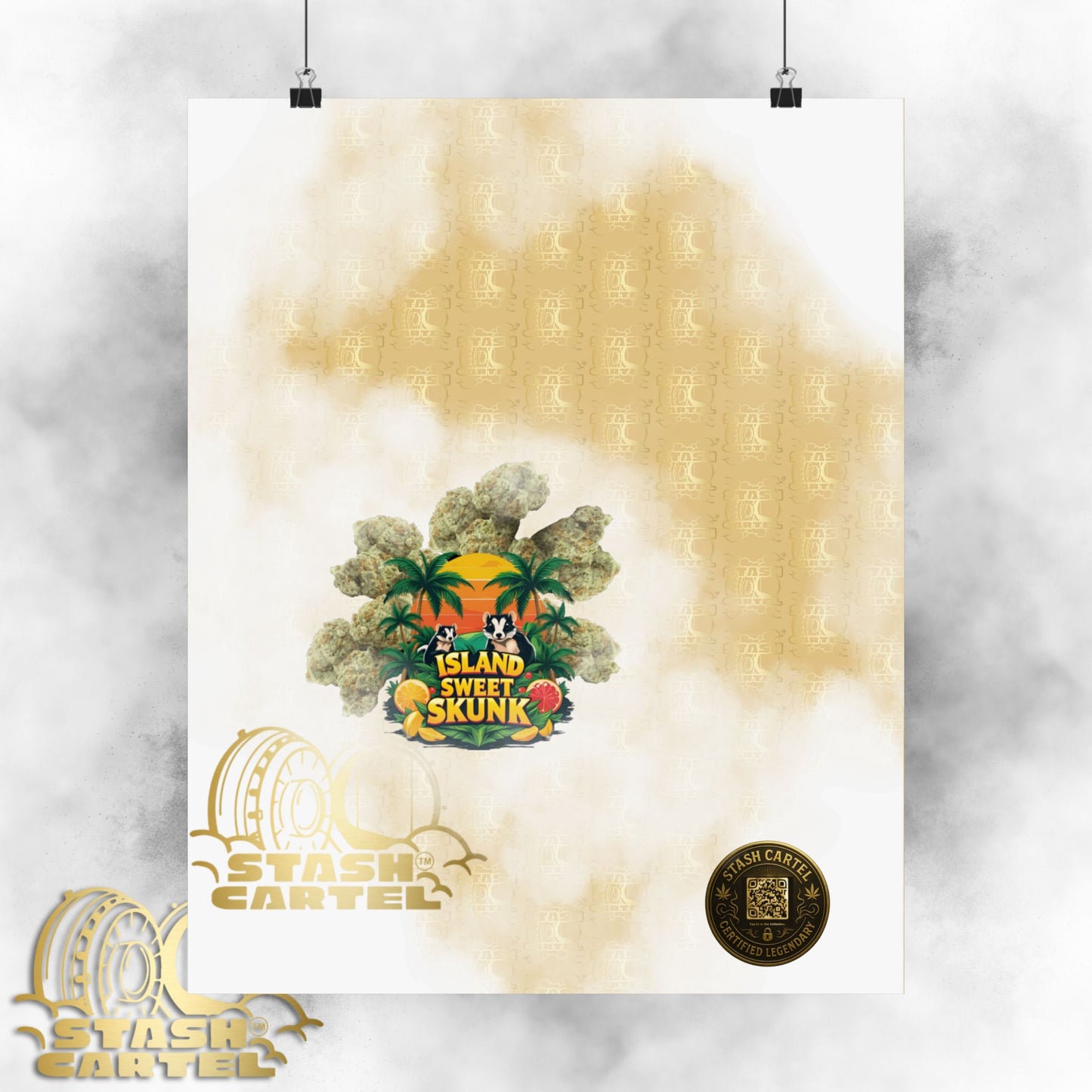 ποΈπ¦¨ Island Sweet Skunk Poster β Tropical Terp Print with Sunshine Sativa Energy