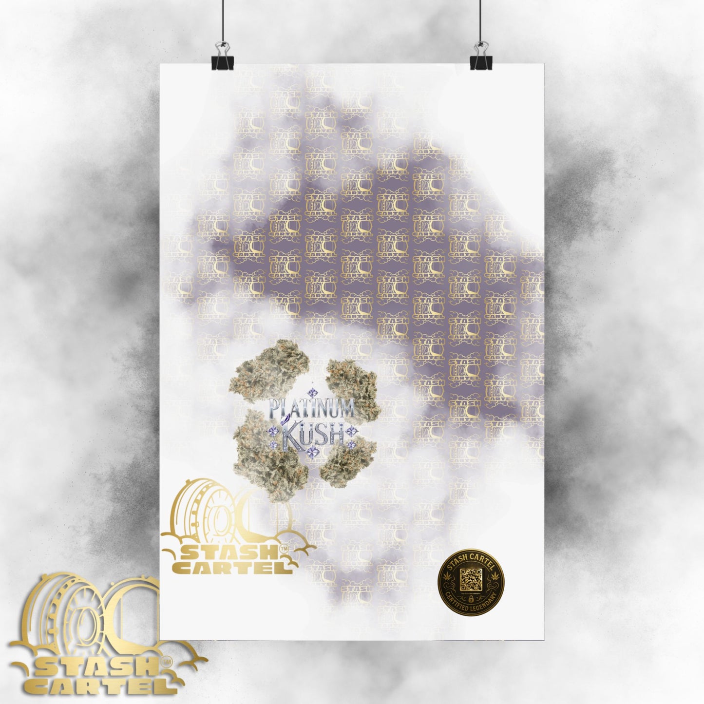π "Platinum Kush" Luxurious Indica Poster