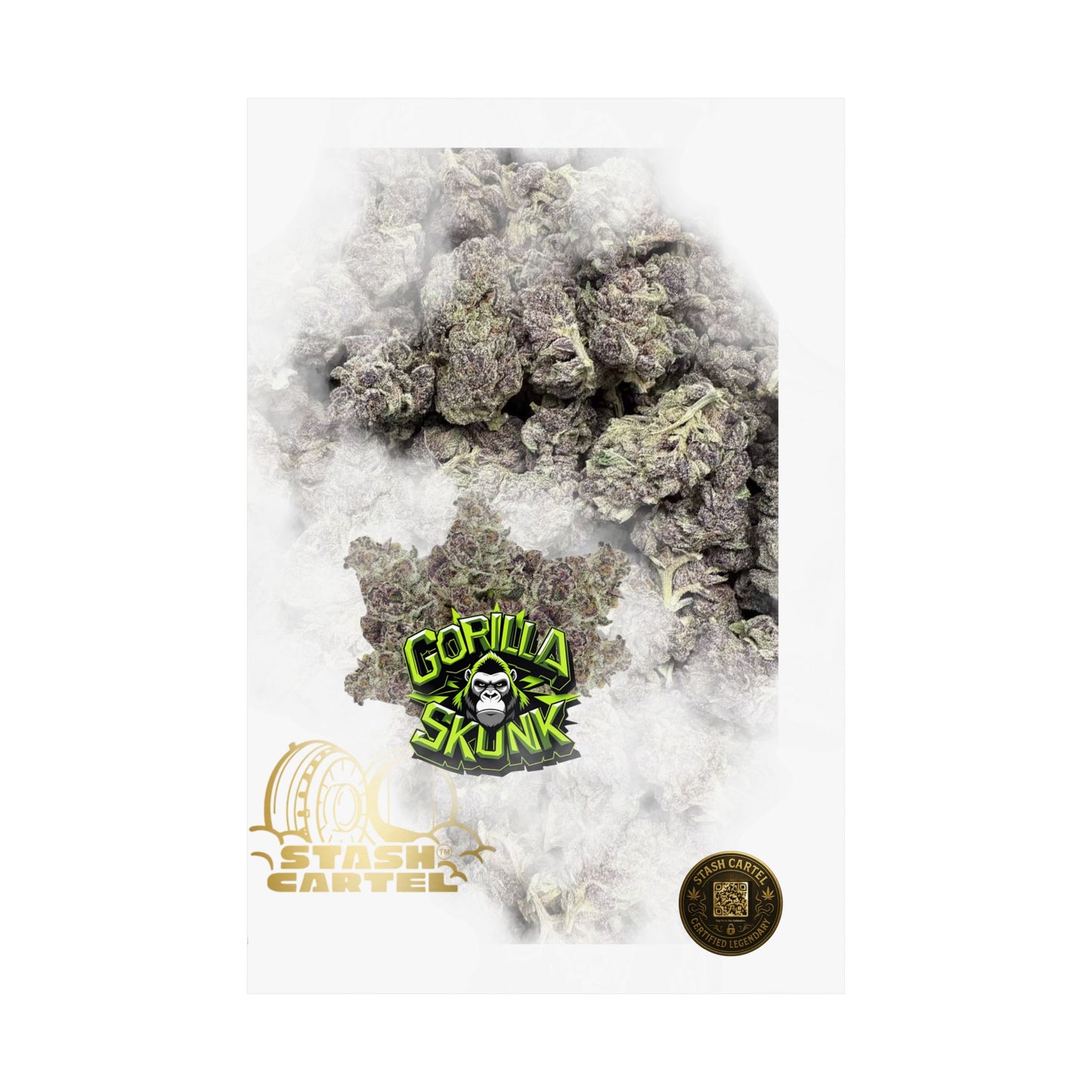 π¦ "Gorilla Skunk" Poster β Pungent Hybrid Cannabis Decor for Real Smokers