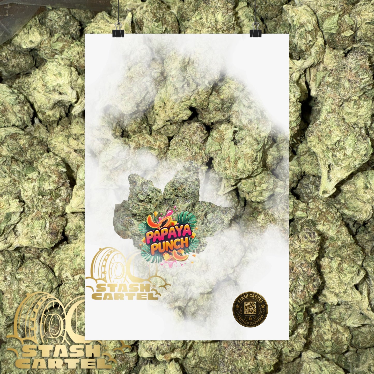 πΉπΊ Papaya Punch Poster β Sunset Indica Poster for Chill & Flavor
