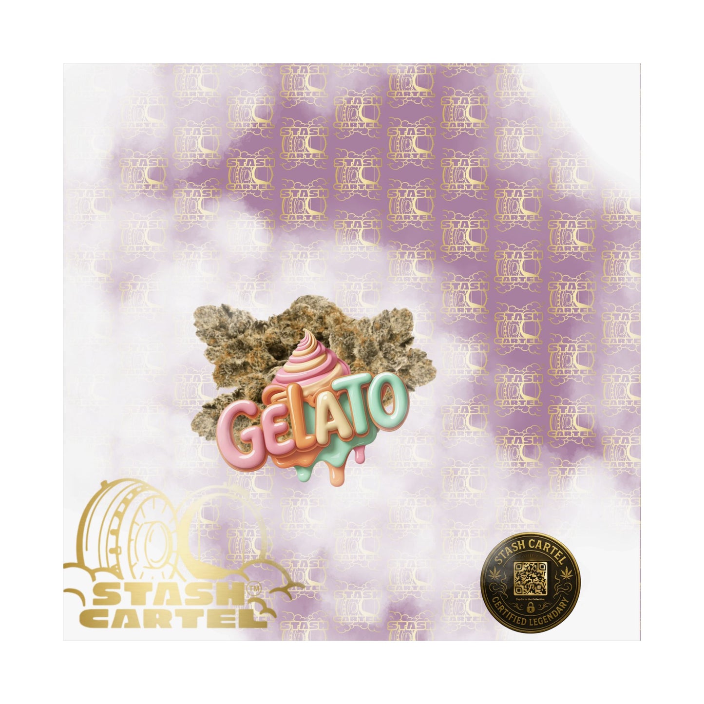 π¨ "Gelato" Strain Poster β Creamy Cannabis Wall Print with Smooth Vibes