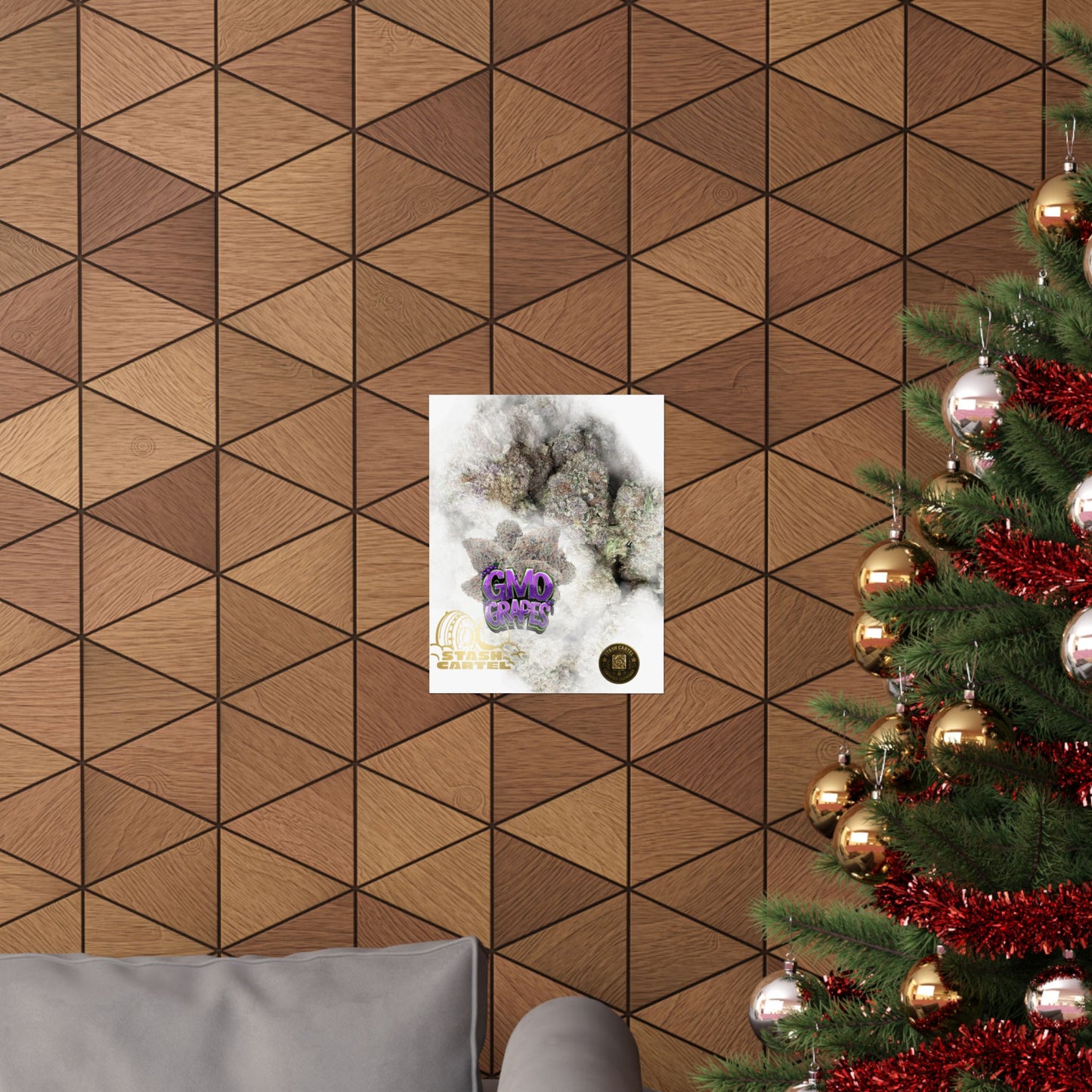 🔮 "GMO Grapes" Terp-Fueled Indica Art Poster