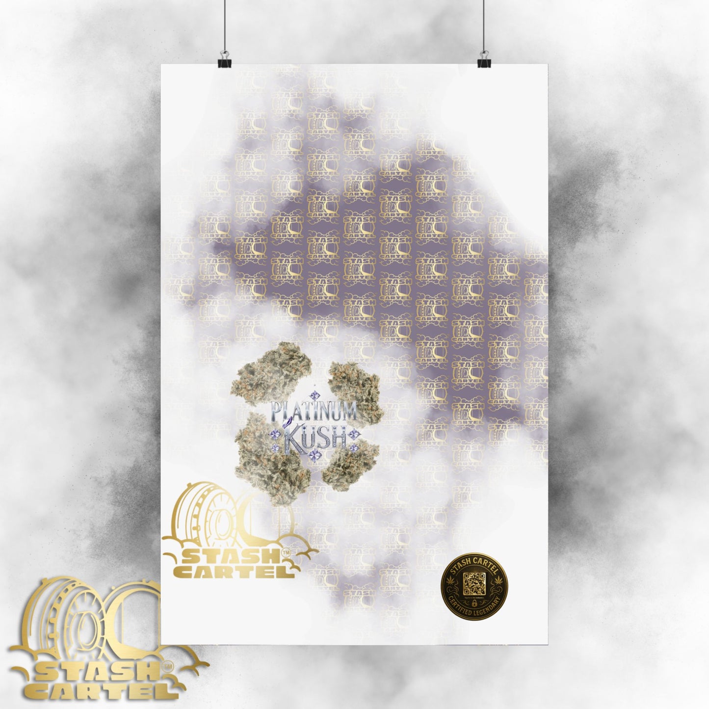 π "Platinum Kush" Luxurious Indica Poster