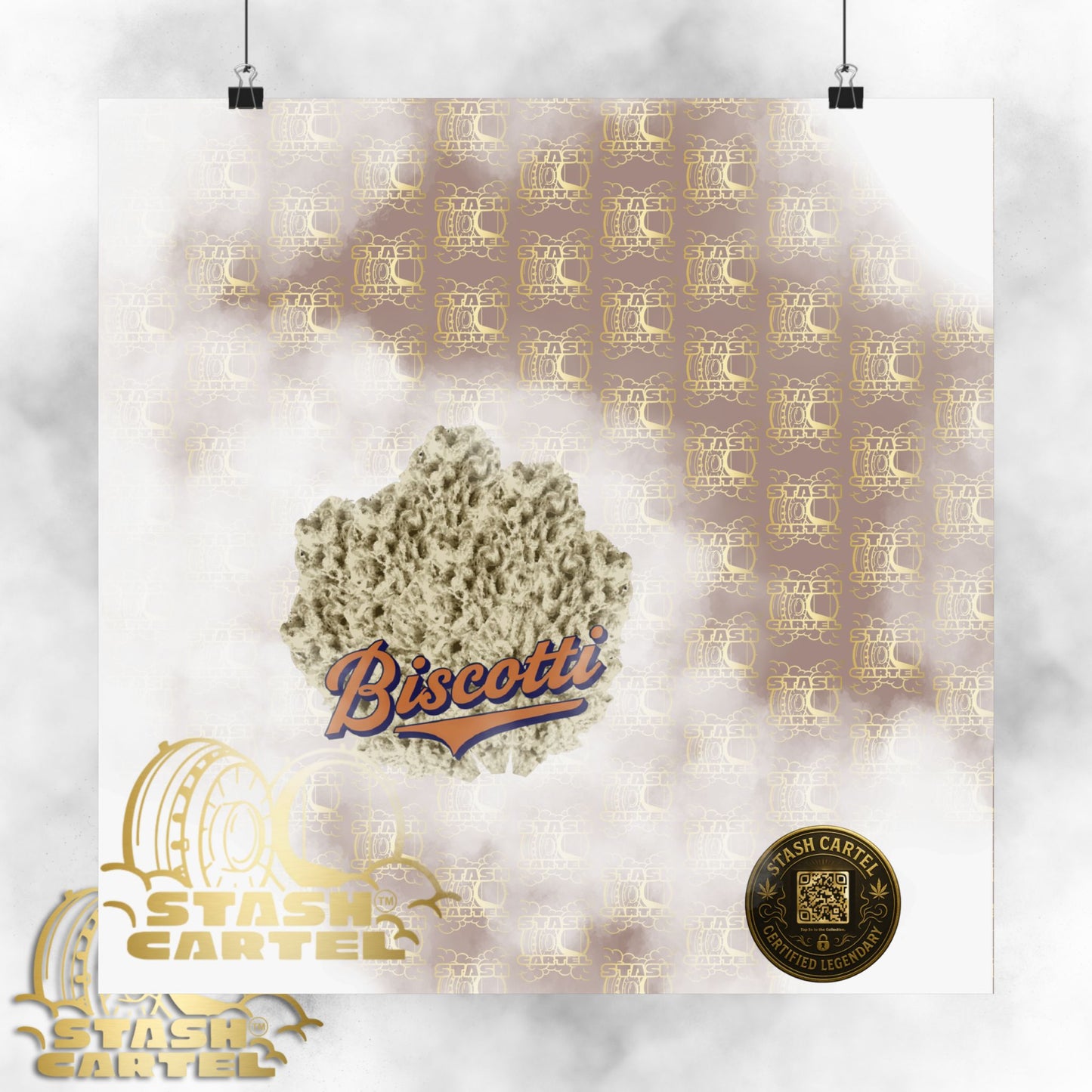 πͺπ€ Biscotti Poster β Cookie Gas Wall Art with Deep Indica Vibes