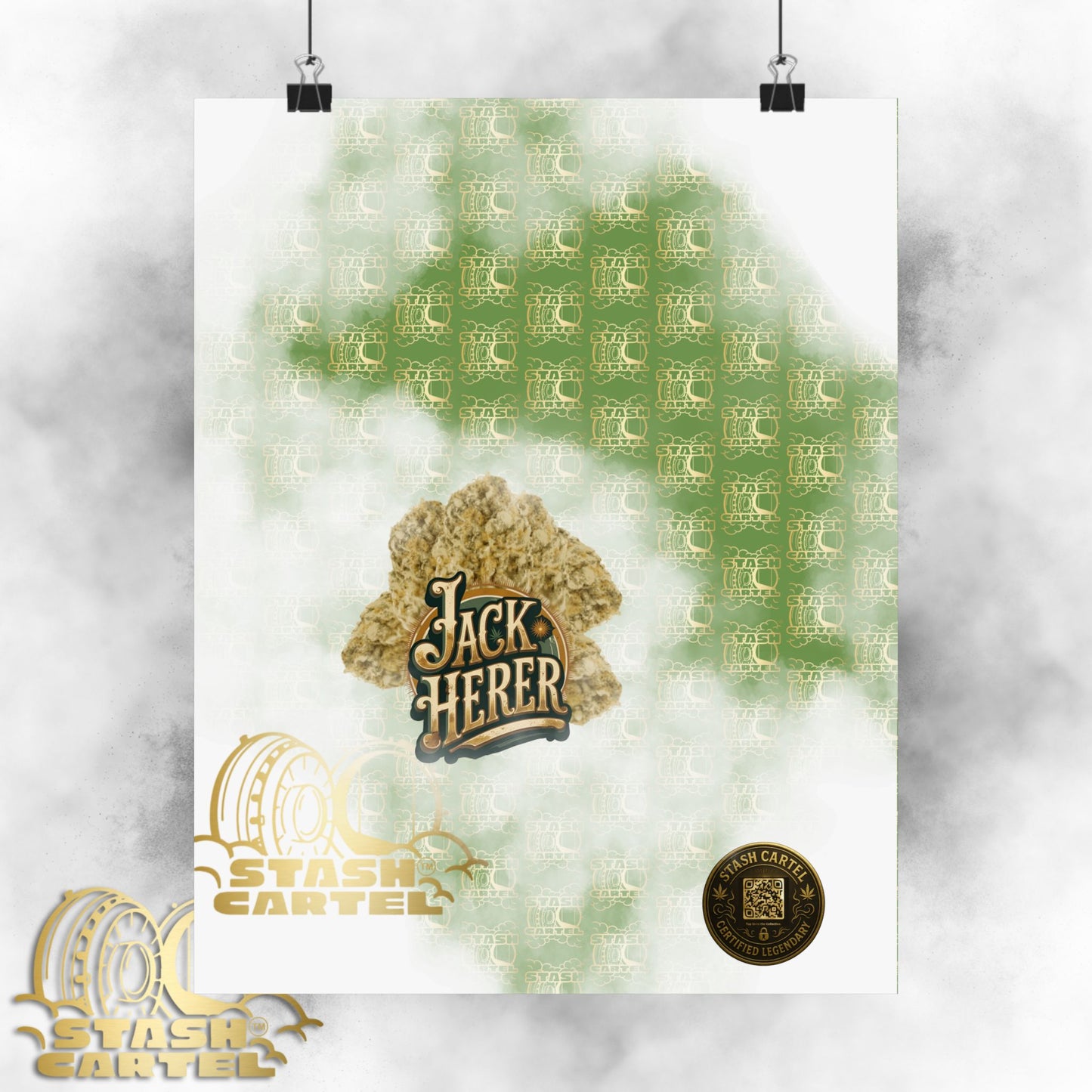 π "Jack Herer" Activist Sativa Energy Poster β Legacy Cannabis Art in Dank Green