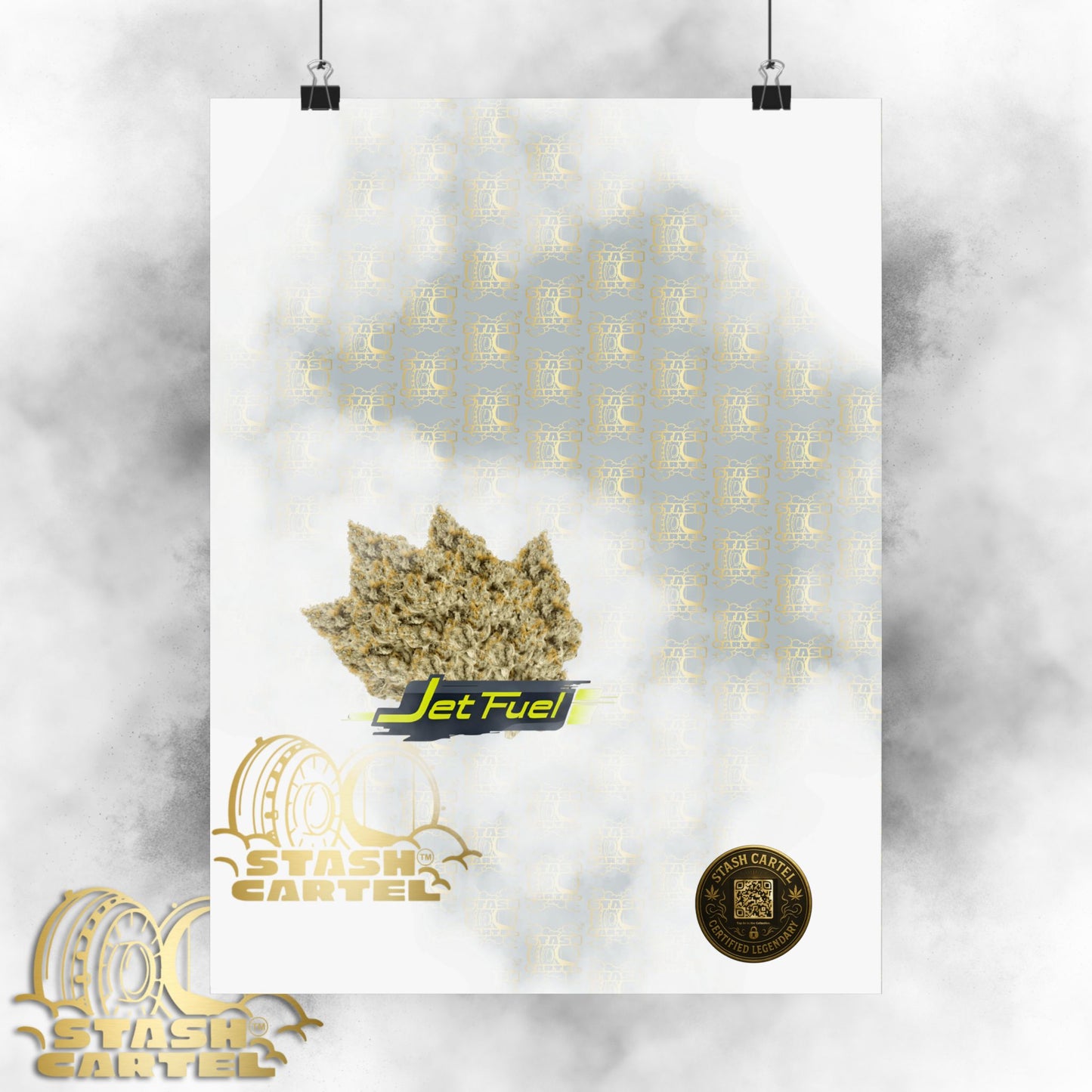 ✈️⛽ Jet Fuel Poster – High-Octane Sativa Wall Art with Pure Diesel Power