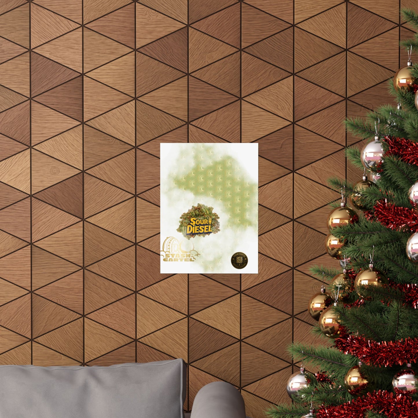 ⛽ "OG Chem" Diesel-Fueled Hybrid Poster – High-Octane Cannabis Wall Art in Fuel Green