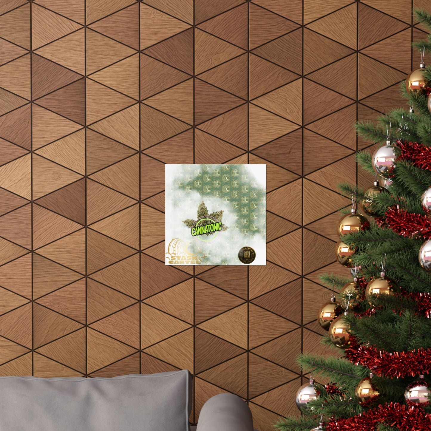 π§ββοΈπΏ Cannatonic Poster β High-CBD Hybrid Wall Art for Calm, Clear-Headed Wellness