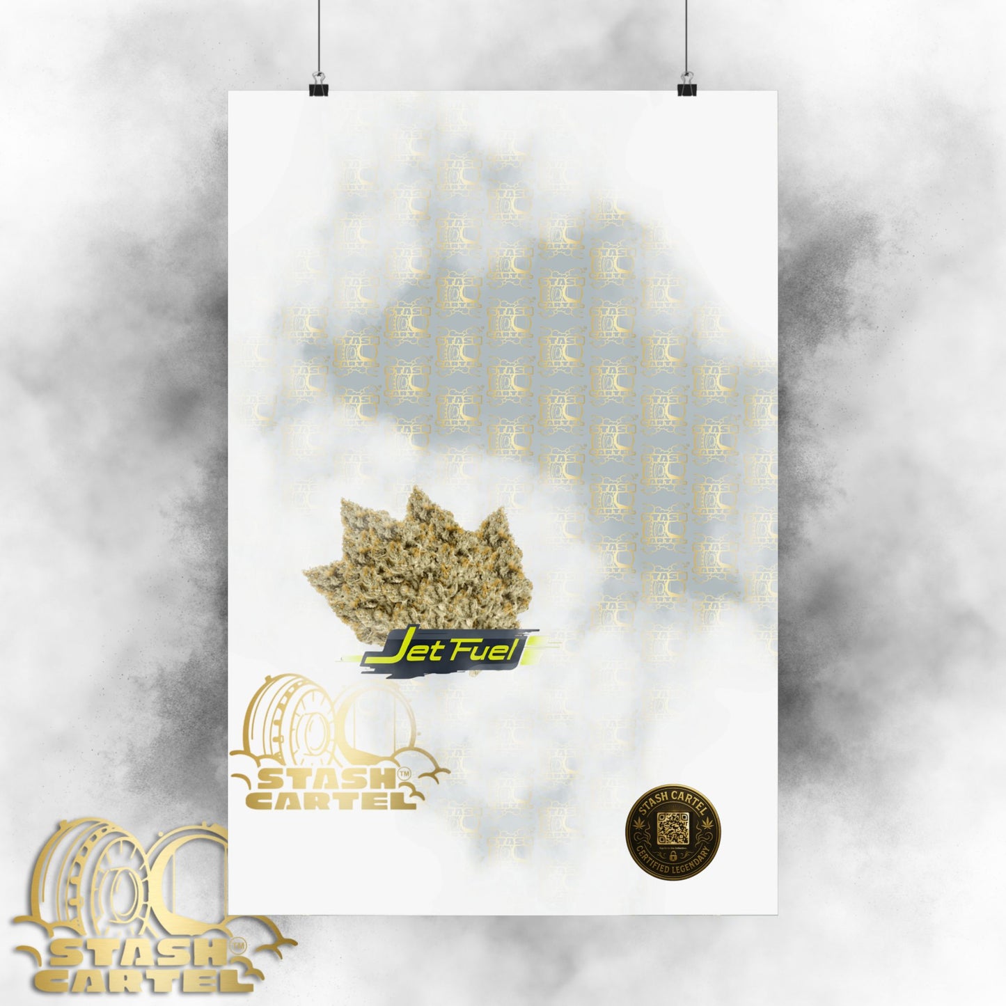 ✈️⛽ Jet Fuel Poster – High-Octane Sativa Wall Art with Pure Diesel Power