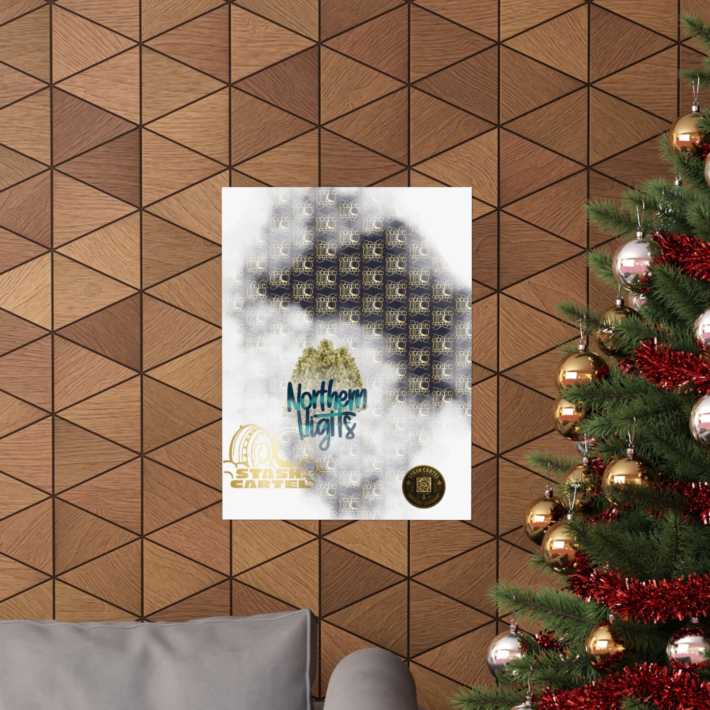 π "Northern Lights" Deep Space Indica Poster