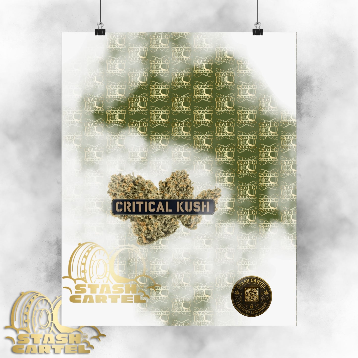 π£π² Critical Kush Poster β Classic Indica Wall Art with Spicy Earth & Knockout Calm