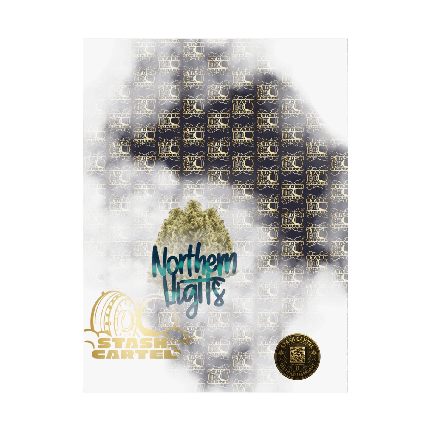 π "Northern Lights" Deep Space Indica Poster