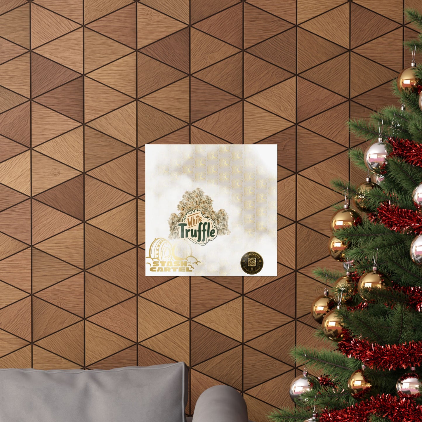 ππ¨ White Truffle Poster β Creamy Exotic Gas Poster with Velvet Indica Feel