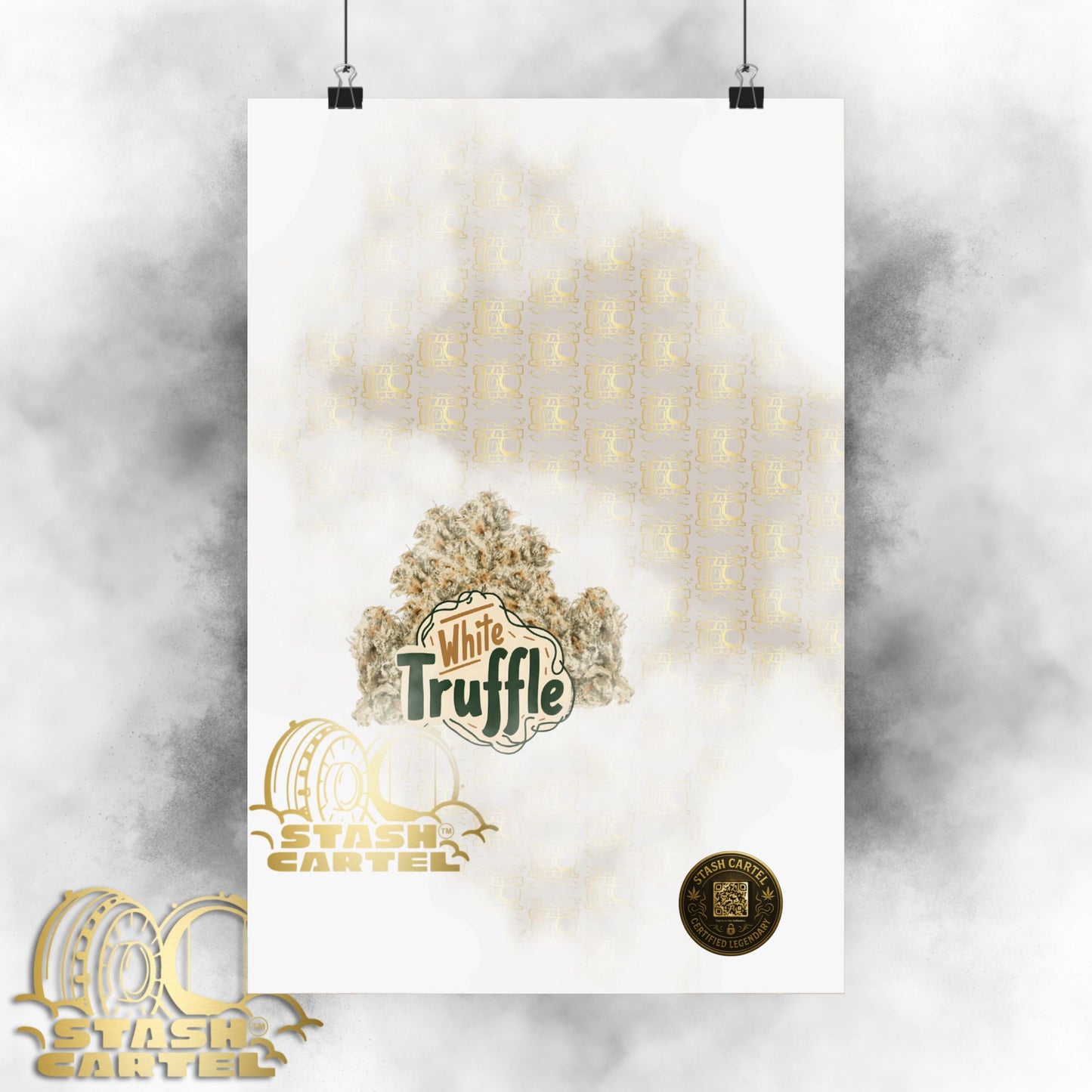 ππ¨ White Truffle Poster β Creamy Exotic Gas Poster with Velvet Indica Feel