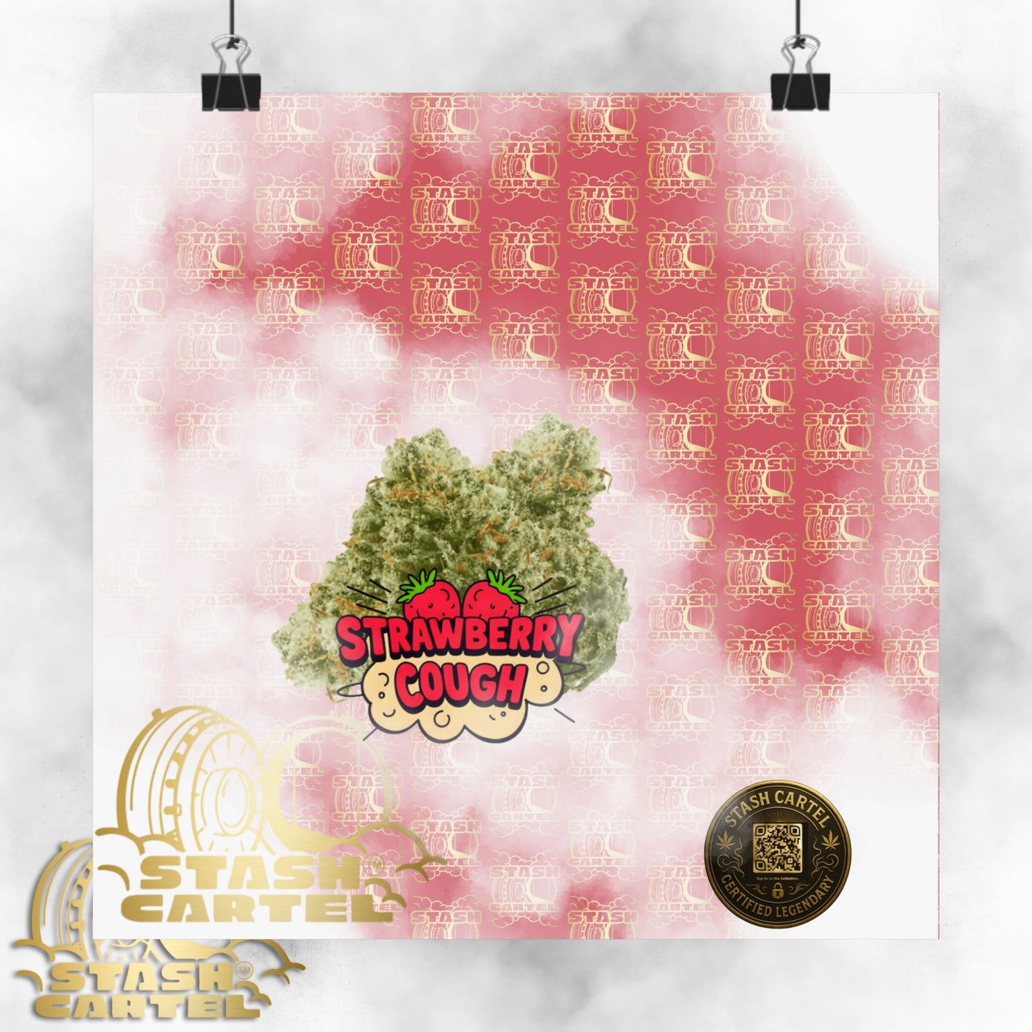 π "Strawberry Cough" Skunky Sativa Poster