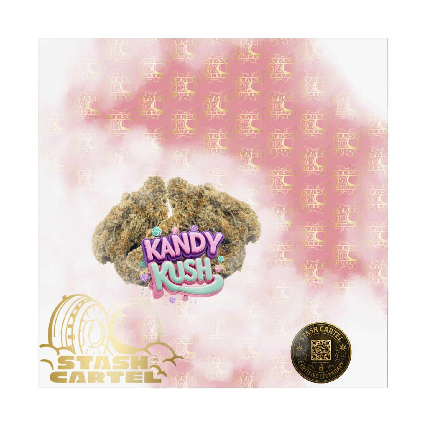 π¬π¨ Kandy Kush Poster β Sweet Hybrid Wall Art with Candy Terps & Euphoric Balance