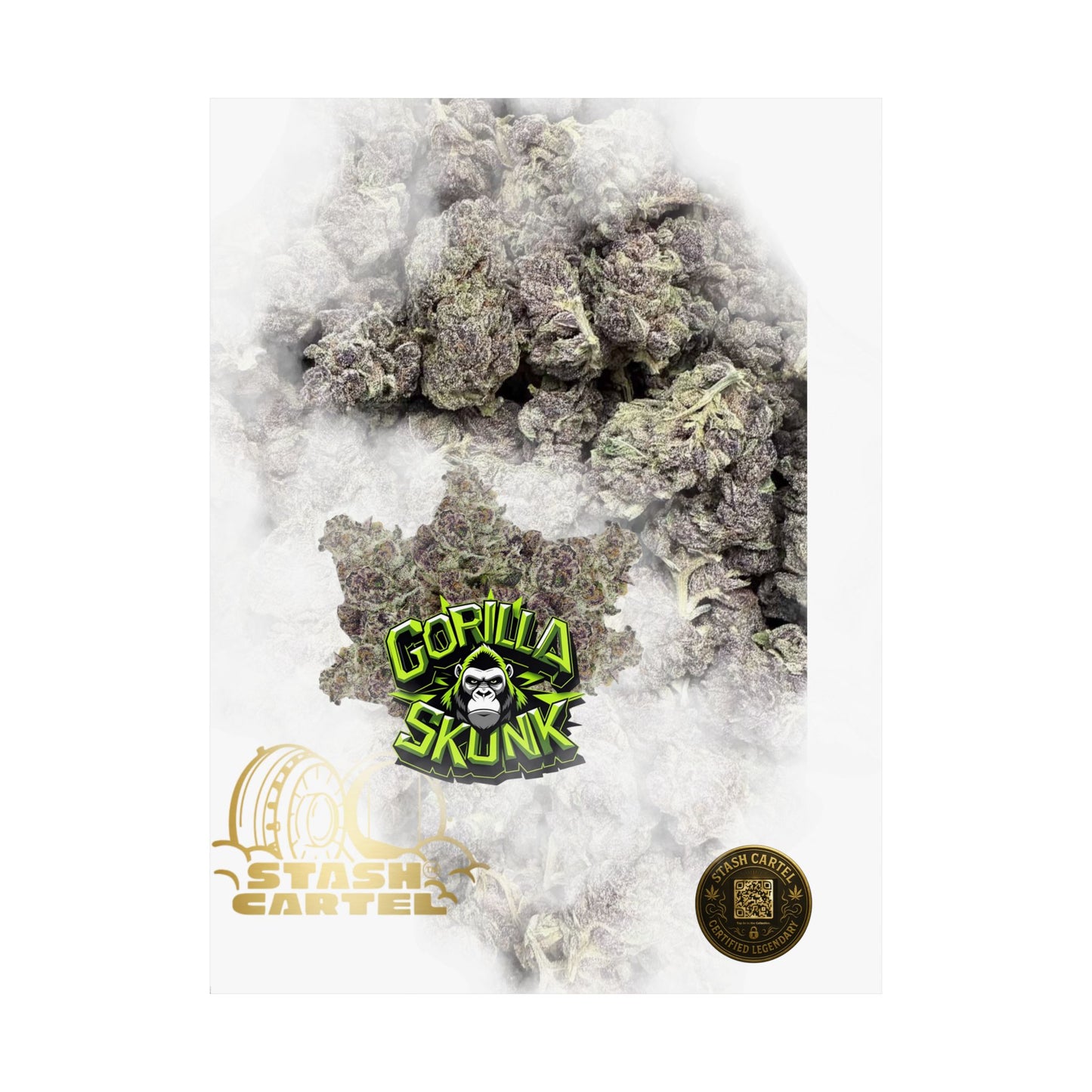 π¦ "Gorilla Skunk" Poster β Pungent Hybrid Cannabis Decor for Real Smokers