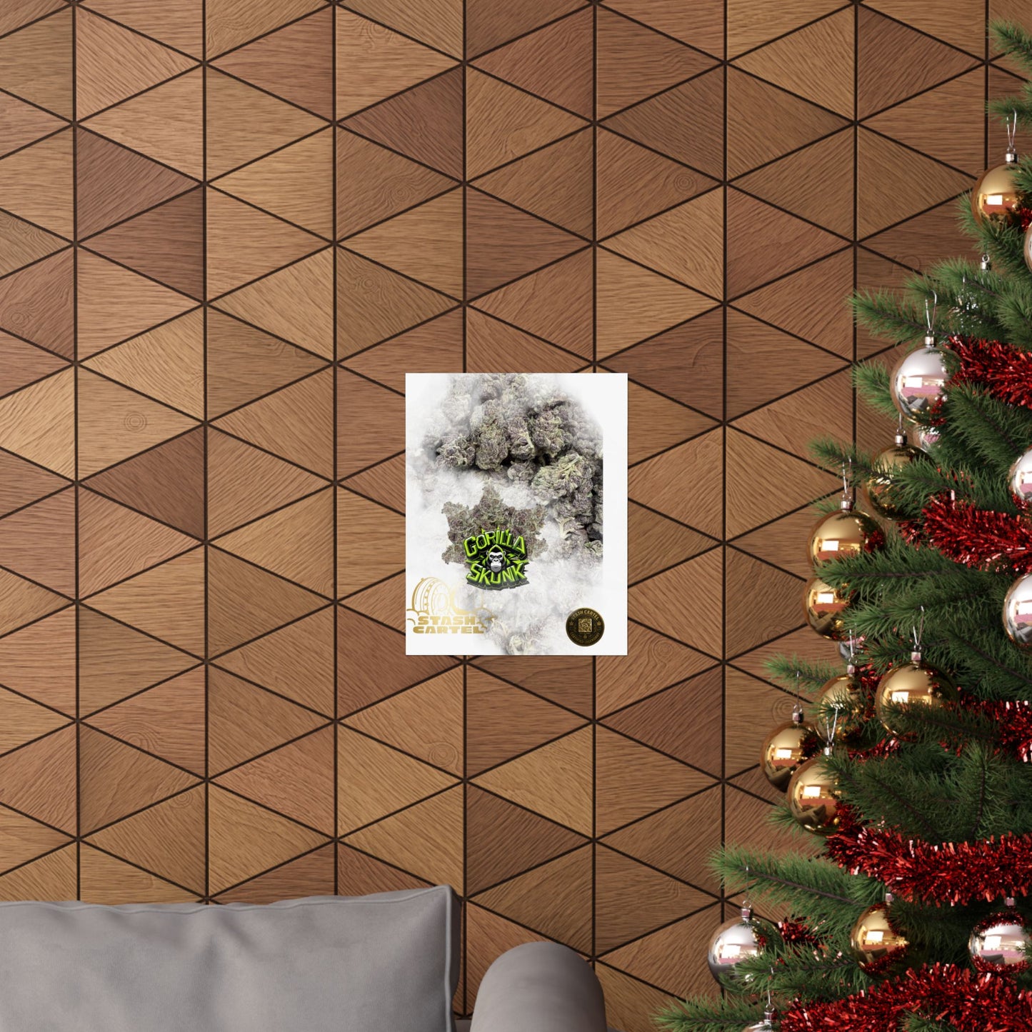 π¦ "Gorilla Skunk" Poster β Pungent Hybrid Cannabis Decor for Real Smokers