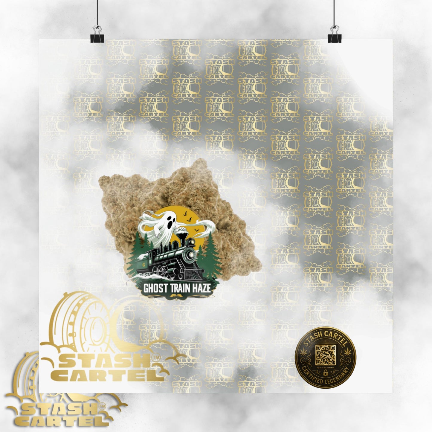 π»π Ghost Train Haze Poster β Mind-Bending Sativa Print for the Visionary