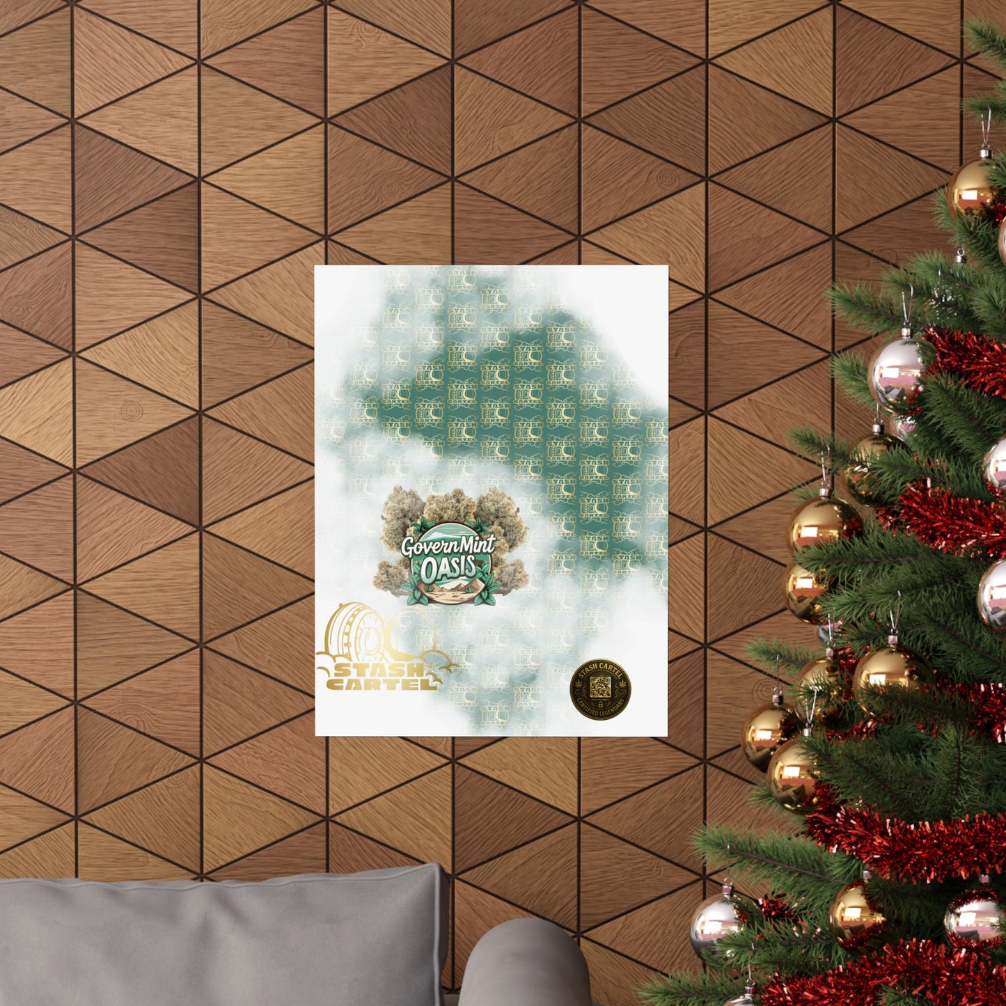 ποΈπΏ "Governmint Oasis" Hybrid Poster β Creamy Citrus Royalty