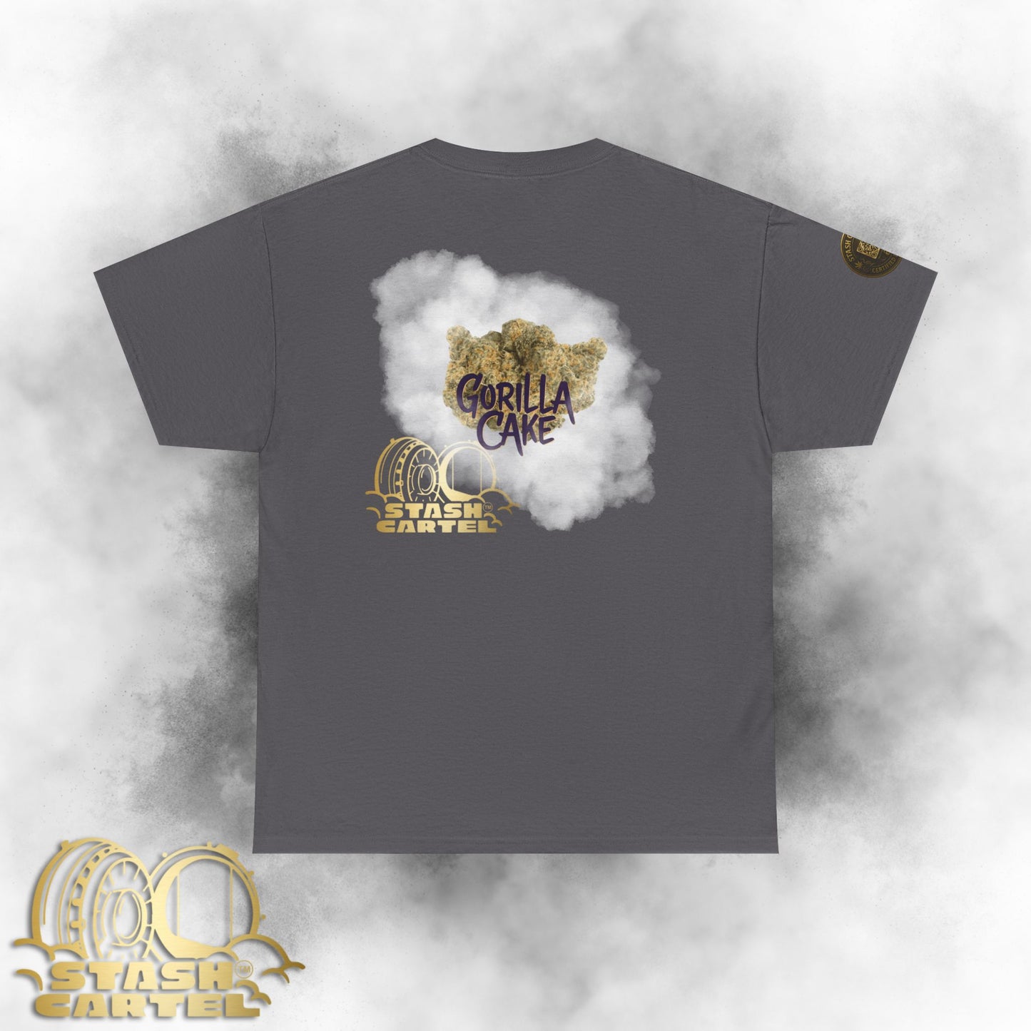 Gorilla Cake Tee – Hybrid Strength, Frosted Kush Unisex Heavy Cotton Tee