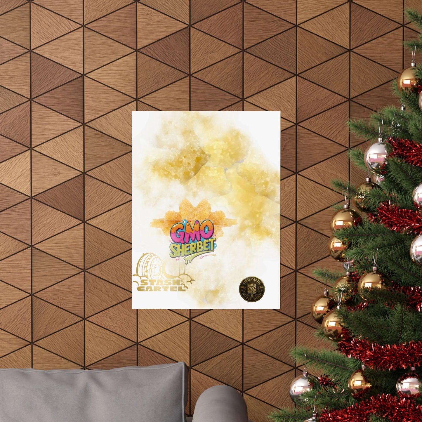 π§ "GMO Sherbet Crumble Sugar Wax" Terp Profile Art Poster