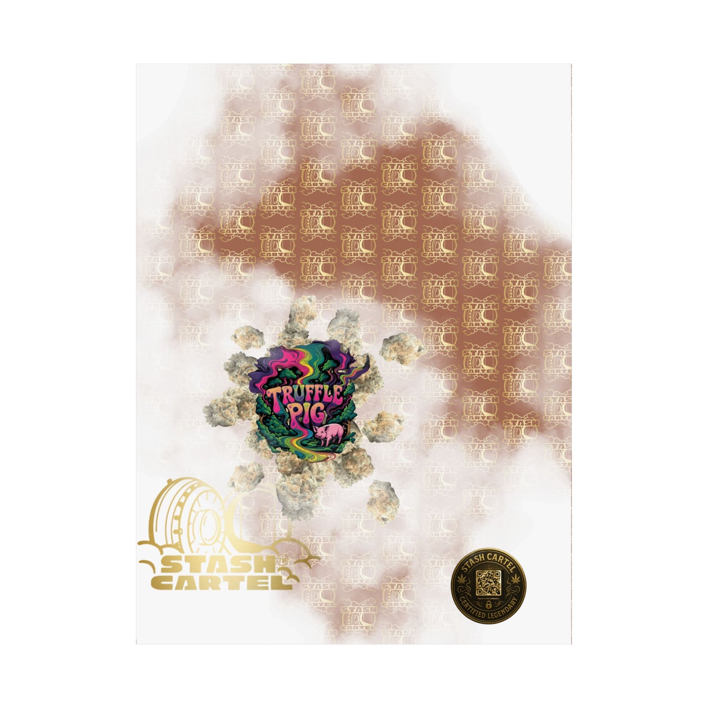 π·π« Truffle Pig Poster β Rare Indica Hybrid with Candy Gas & Earthy Depth