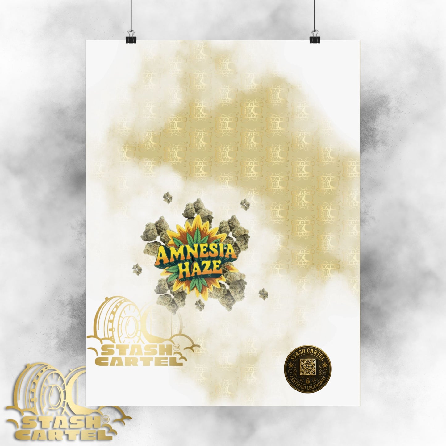 ππ Amnesia Haze Poster β Psychedelic Sativa Print for Mental Elevation
