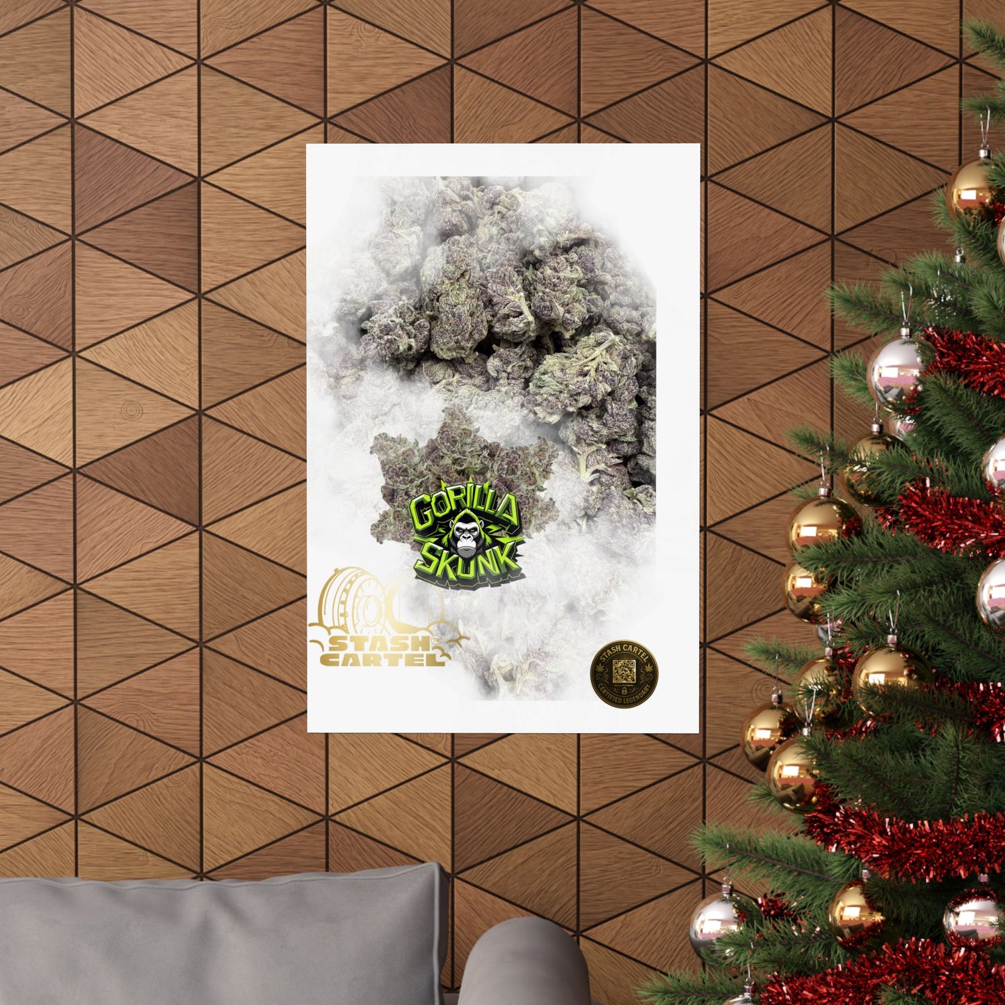 π¦ "Gorilla Skunk" Poster β Pungent Hybrid Cannabis Decor for Real Smokers