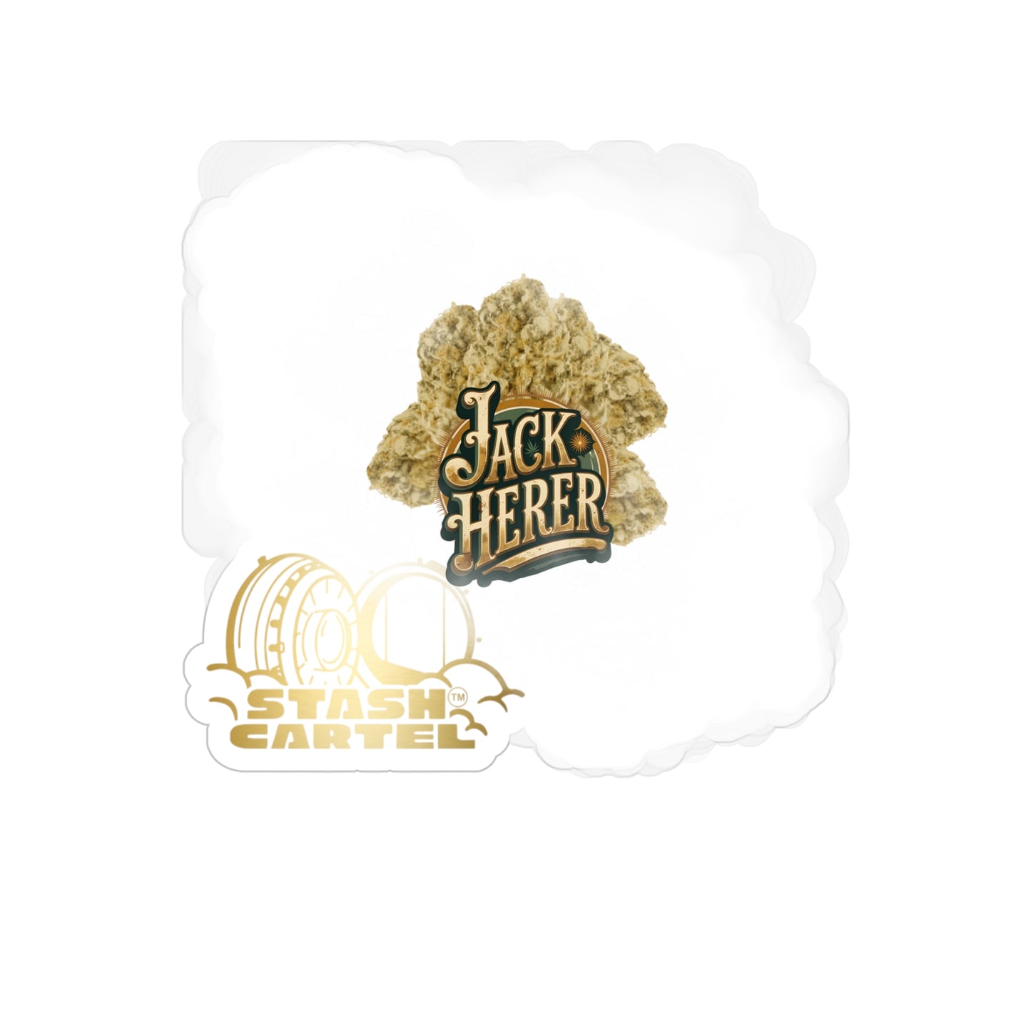 Jack Herer Transparent Outdoor Sticker – Cannabis Lifestyle Design