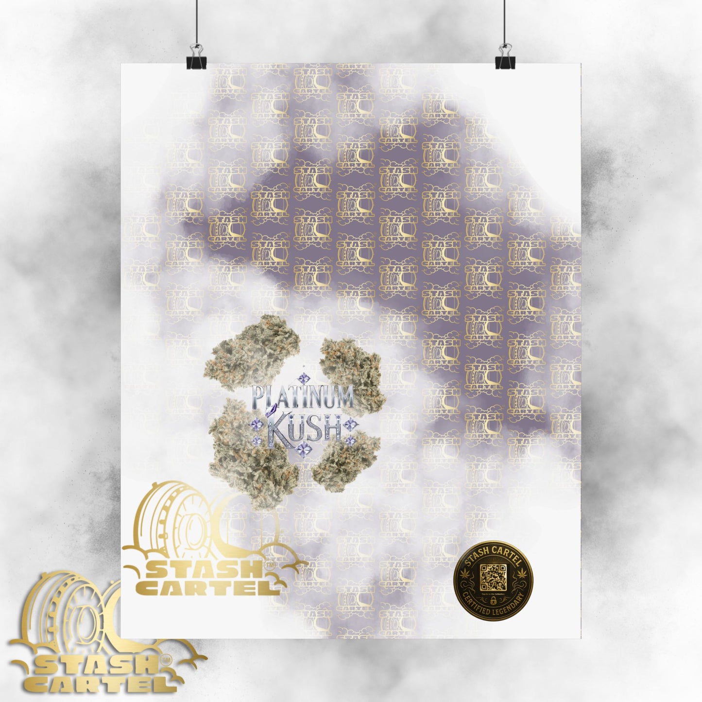 π "Platinum Kush" Luxurious Indica Poster